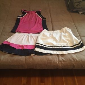 Tail tennis set and Adidas tennis skirt